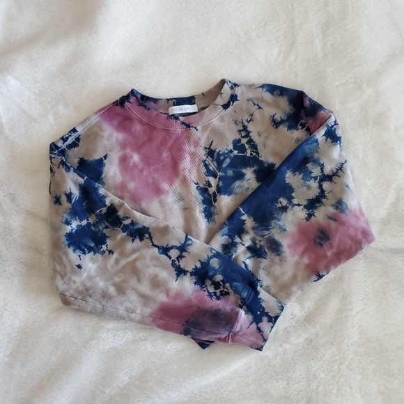 Daydreamer Tie-Dye Sweatshirt - Pink, Blue, Cream - Picture 2 of 6